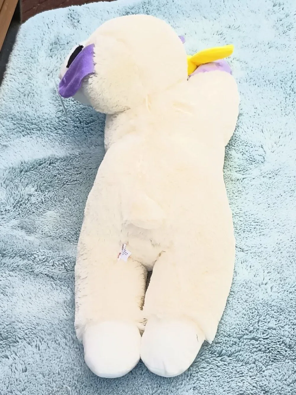 NWT ~ Multipet's Giant Spring Plush Lamb Chop Dog Toy w/ Yellow Peep Bunny
